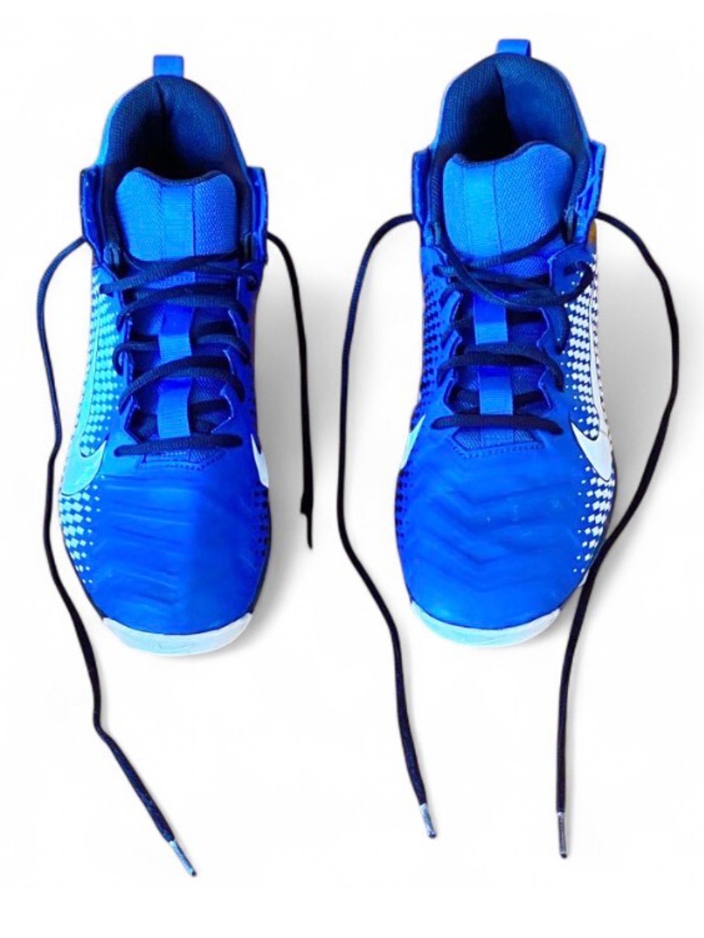 Nike Alpha Menace Football Cleats Mens 11.5 Royal Blue White Molded Studs